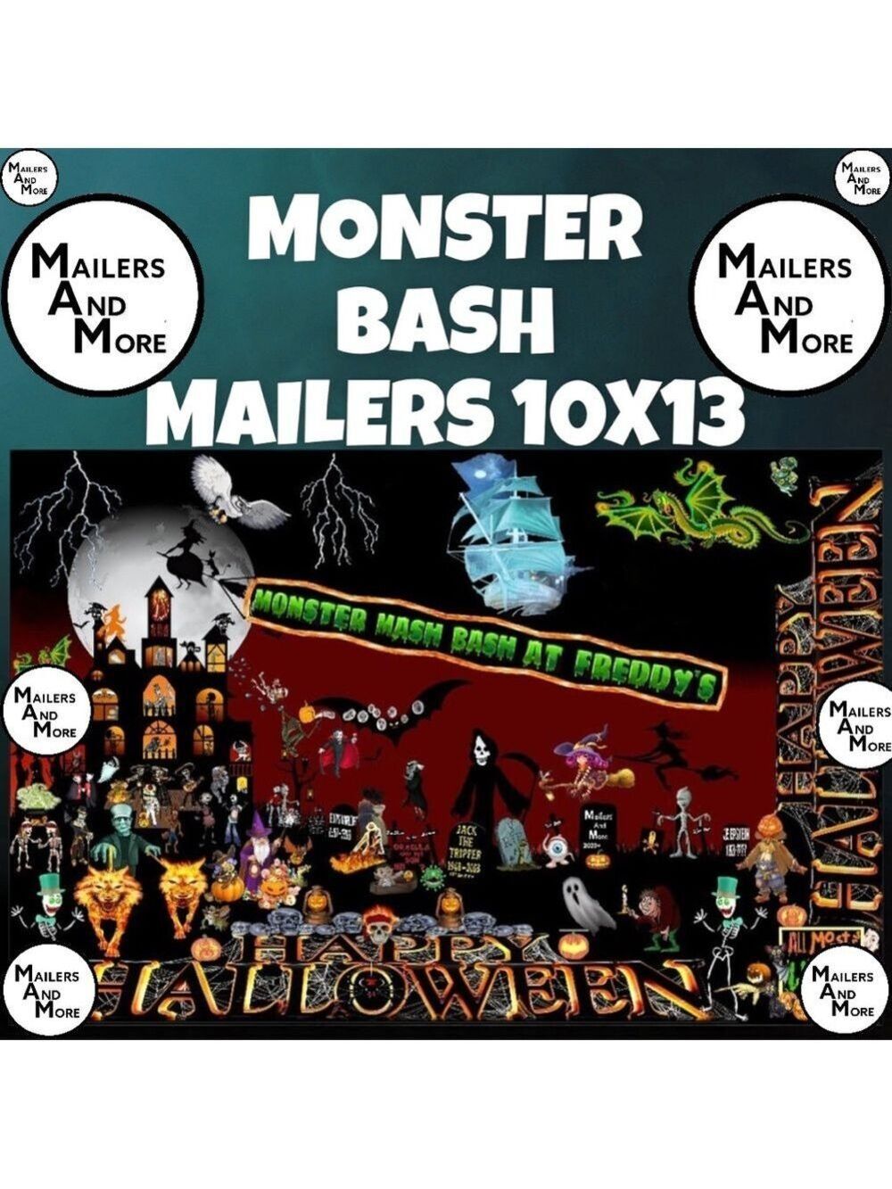 25 10X13 Poly Mailers HALLOWEEN Mailers Shipping Envelopes PRICE FIRM Fall - Picture 10 of 16